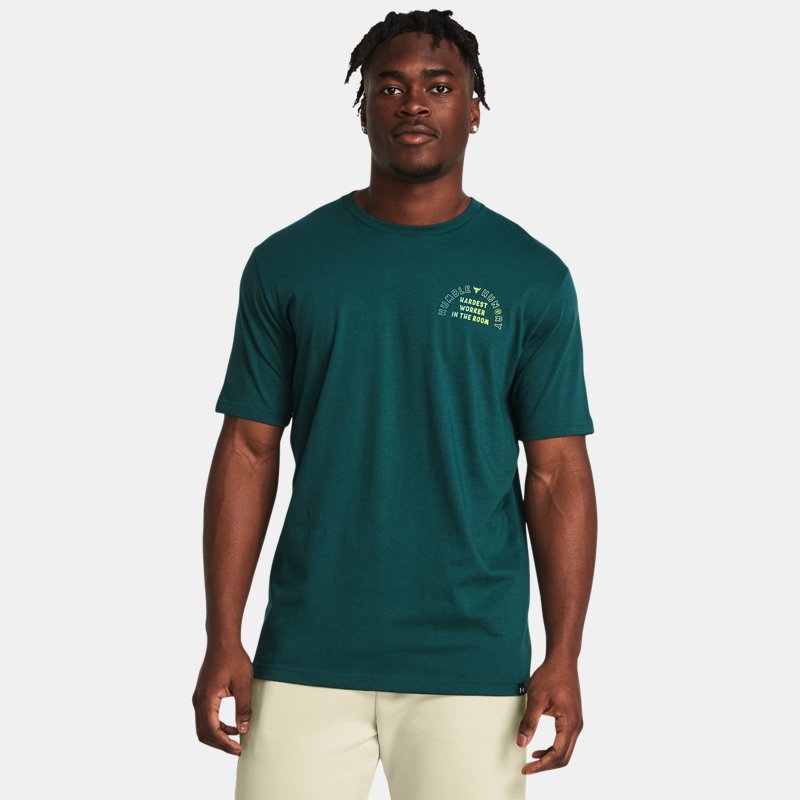 T-shirt Under Armour Project Rock H&H Kurzarm-Shirt mit Grøn | 1383229-449