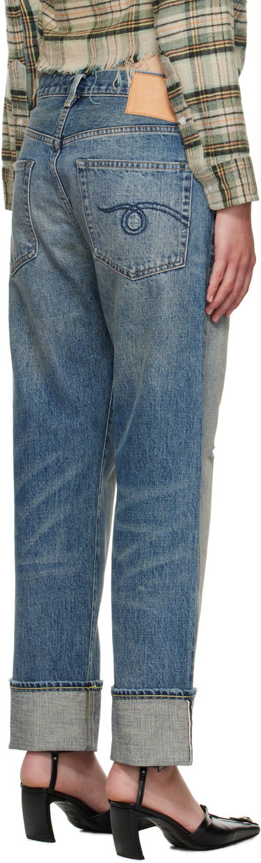 Jeans R13 R13 Cuffed Boyfriend Jeans Blå | R13WD196-D324C, 2
