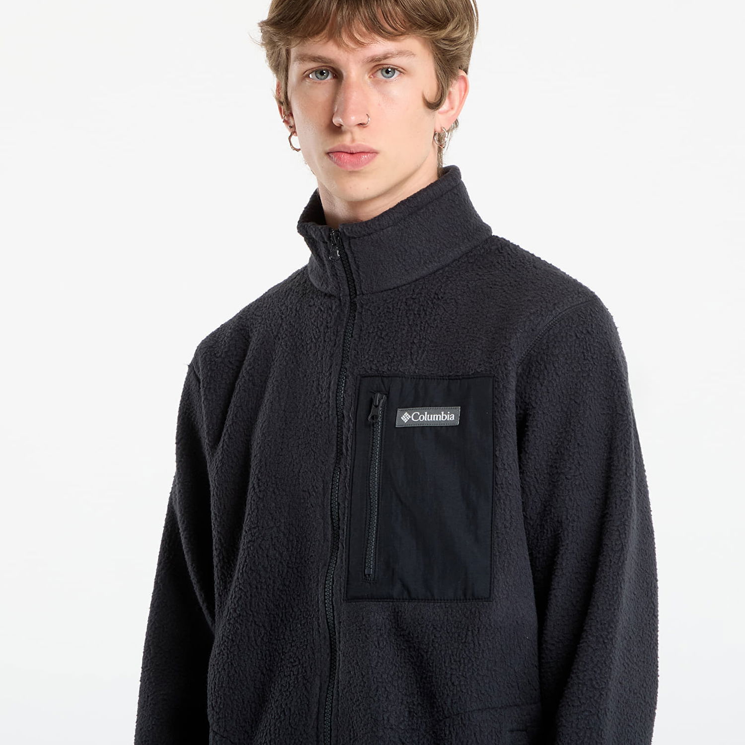 Jakke Columbia Columbia Jasper Ridge™ Pebbled Full Zip Fleece Jacket Sort | 2142421010, 1