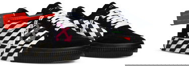 Sneakers og sko Off-White Off-White Vulc "Black White" Sort | OMIA085R20C210180129, 4