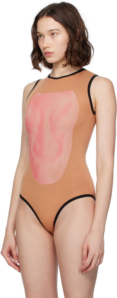 Krop Baserange Baserange Alloy Sleeveless Bodysuit Beige | BSAL-BA-AU25, 3