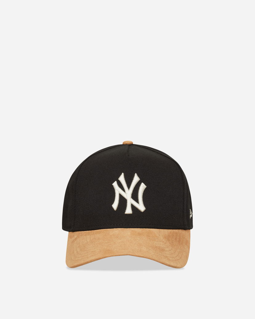 Kasket New Era New York Yankees MLB Suede Visor 9FORTY E-Frame Cap Sort | 60759008 MULTINY