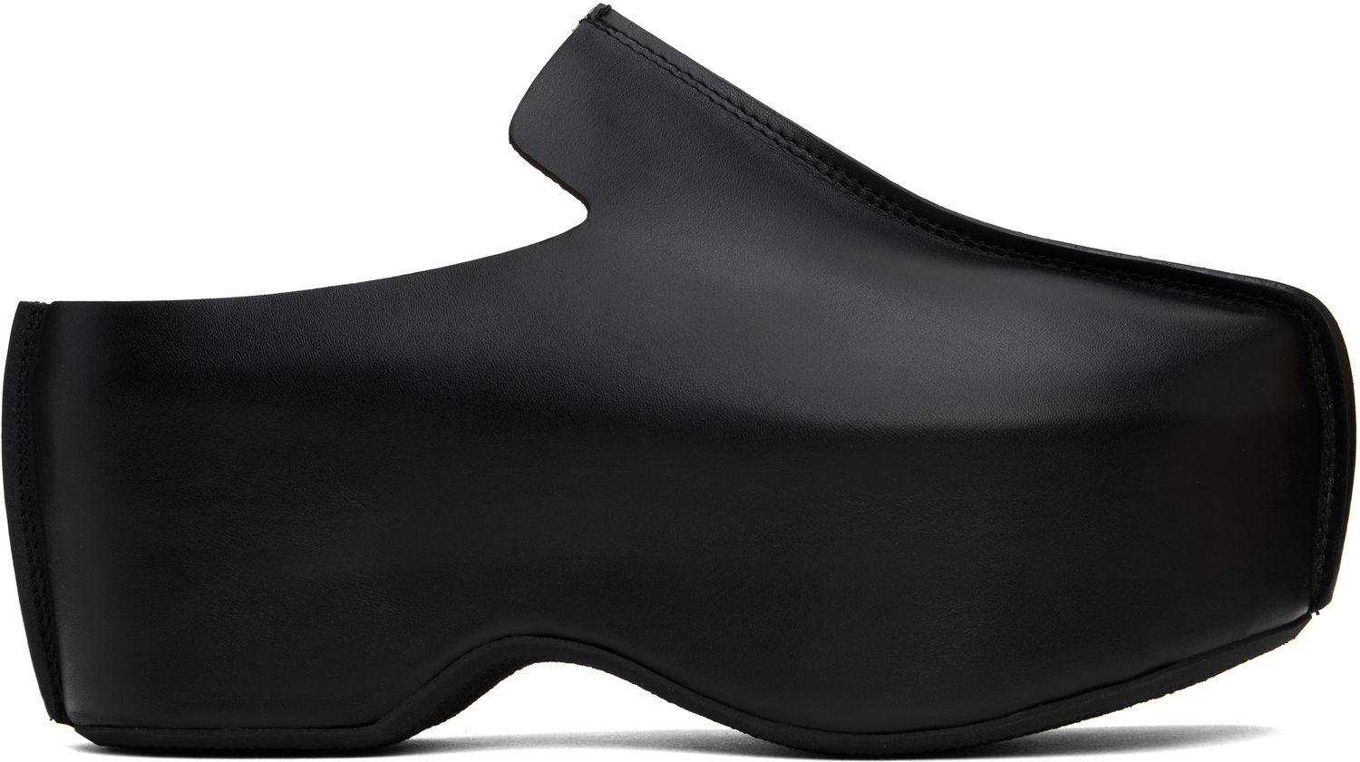 Skopleje JW Anderson JW Anderson Leather Platform Slip-on Loafers Sort | ANM42500A, 0