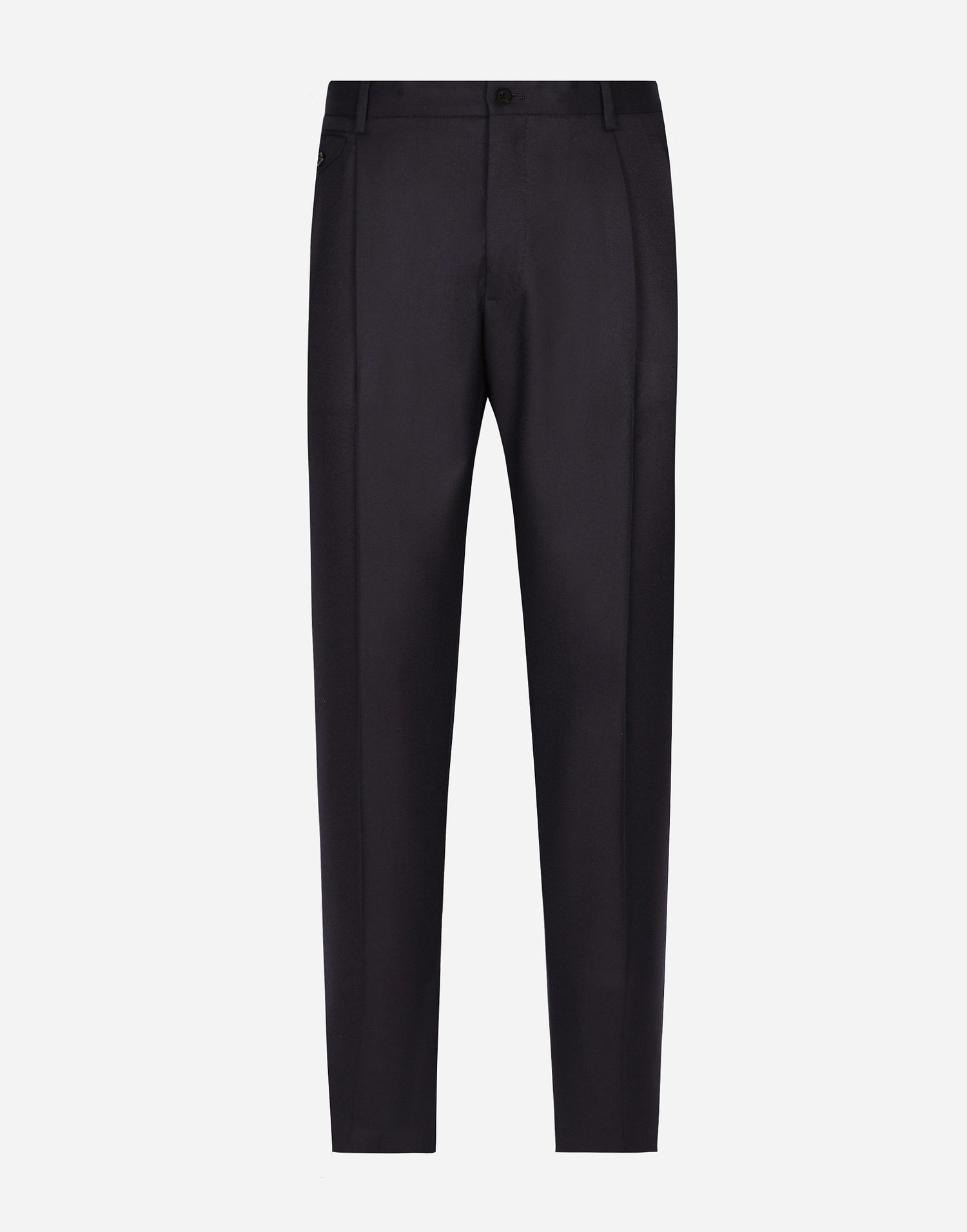 Bukser Dolce & Gabbana Dolce & Gabbana Tailored Flannel Pants 52 Mørkeblå | GY6UETGI251B0665, 0