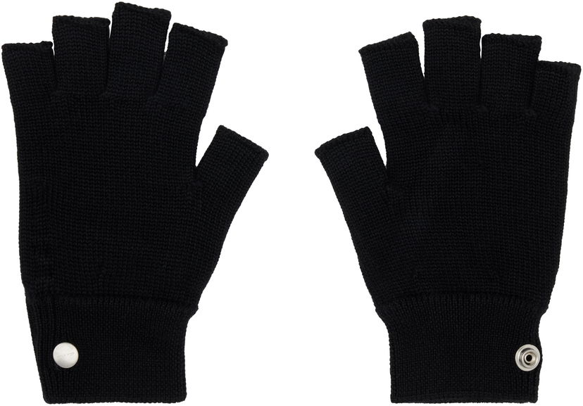 Handsker Rick Owens Rick Owens Concordians Fingerless Gloves Sort | RU02E1485 WS