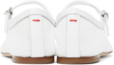 Tøj Aeyde Aeyde Uma Mesh Toe-Cap Ballerina Flats Hvid | A11-FL-RKLS08FL181-SS25-1020-007, 1