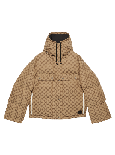 Puffer jakke Gucci GG Puffer Jacket Beige | 717558 Z9AAR 2184
