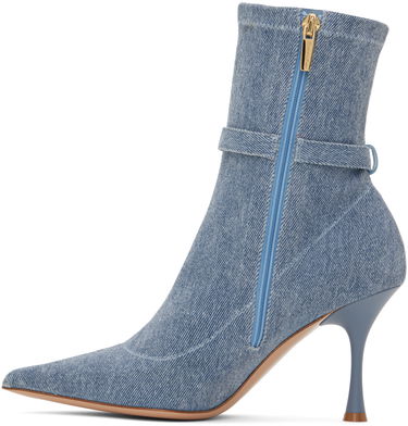 Frakker Gianvito Rossi Gianvito Rossi Ascent Denim Ankle Boots Blå | G73159.85LAC.DST, 2