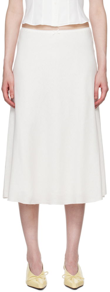 Nederdel GUIZIO Guizio Paloma Midi Skirt Hvid | P24313W085, 0