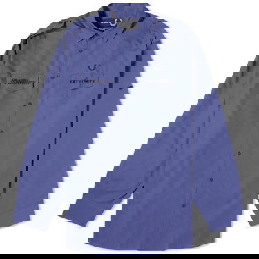 Skjorte Fred Perry Raf Simons x Oversized Uniform Shirt Mørkeblå | SM6514-139, 0