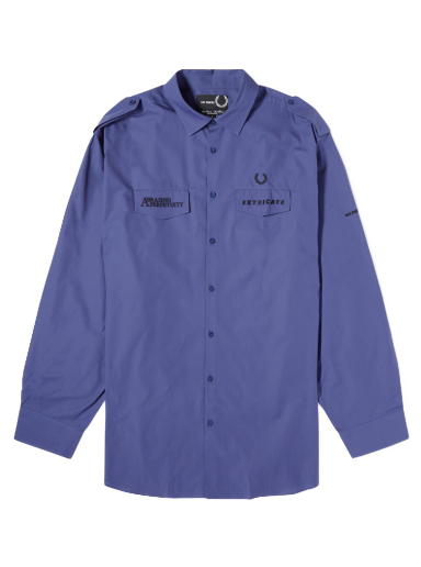 Skjorte Fred Perry Raf Simons x Oversized Uniform Shirt Mørkeblå | SM6514-139