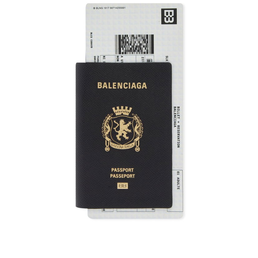 Tegnebog Balenciaga Passport Zip Wallet Sort | 787774-2AA3R-1000