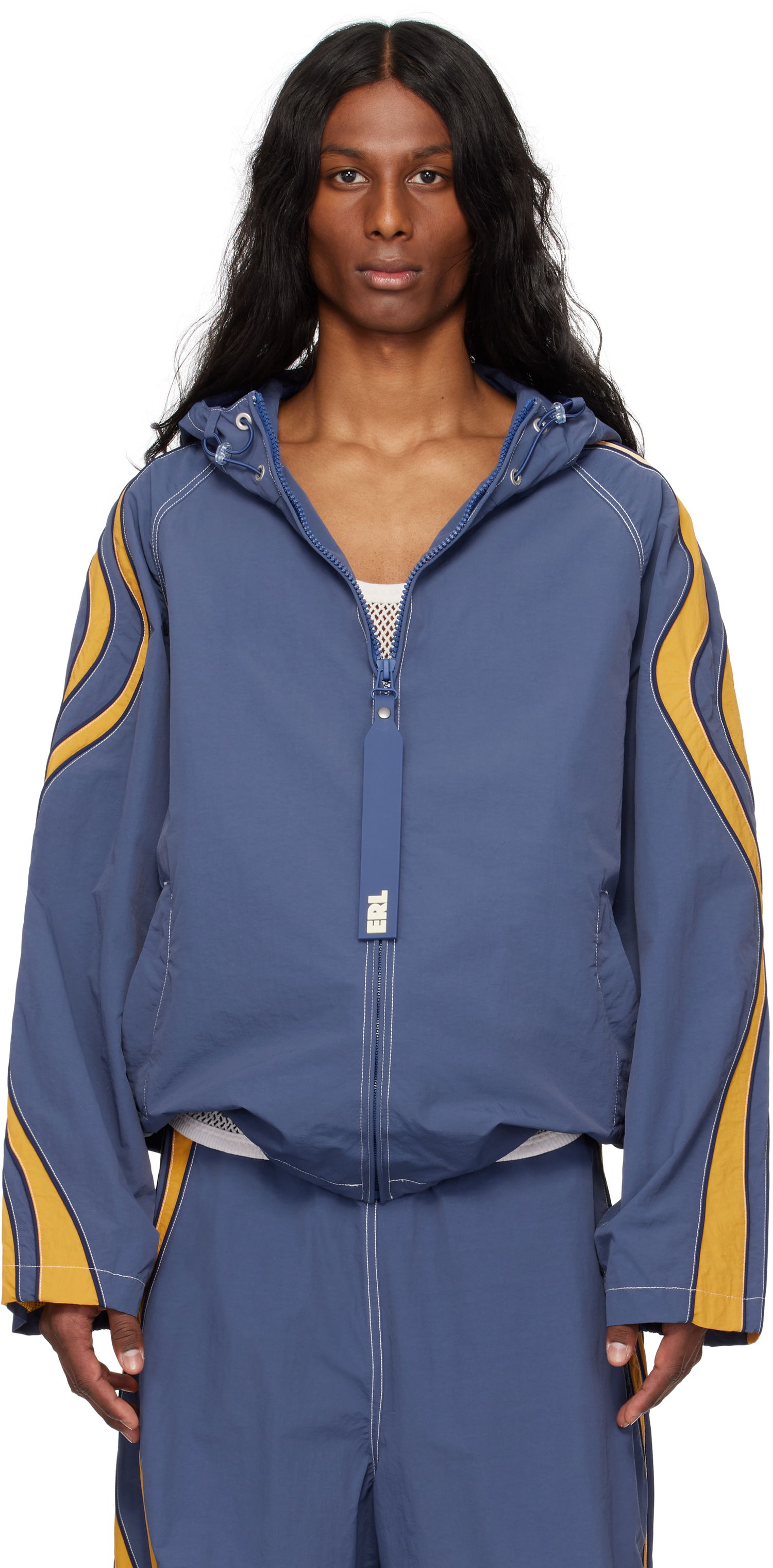 Vindjakke ERL ERL UFO Windbreaker Jacket Blå | ERL10J025, 0