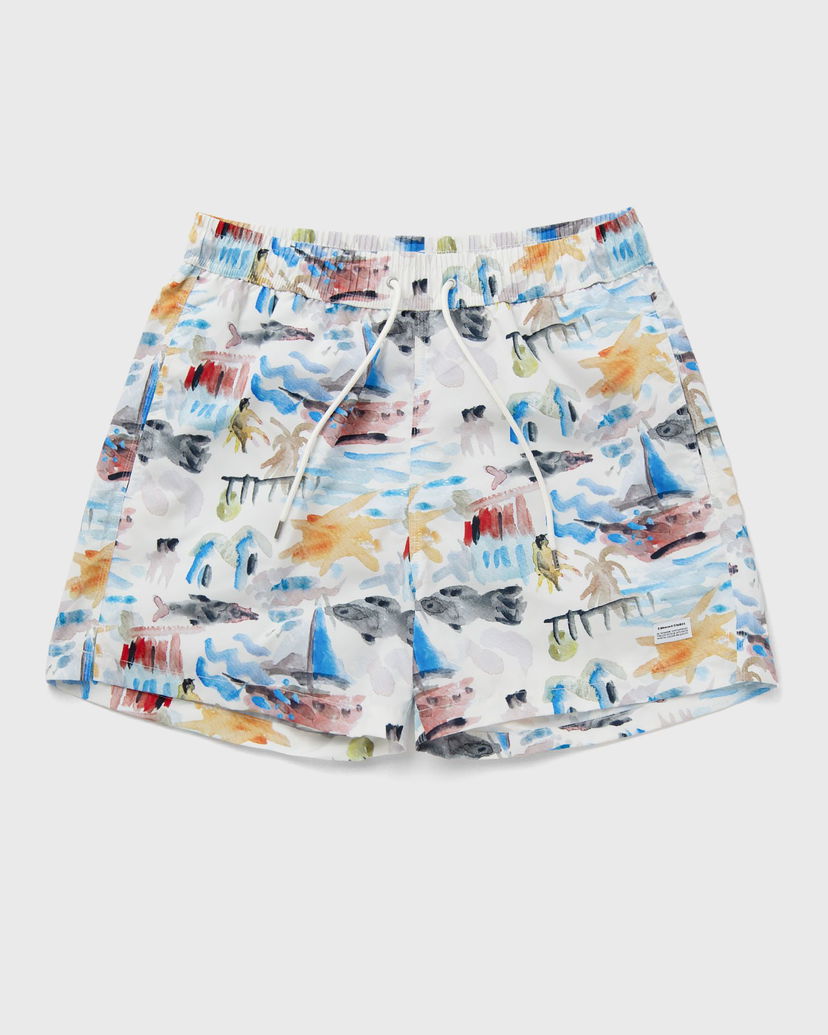 Badetøj Edmmond Studios Watercolor Print Beach Shorts Flerfarvet | 125-70-06010