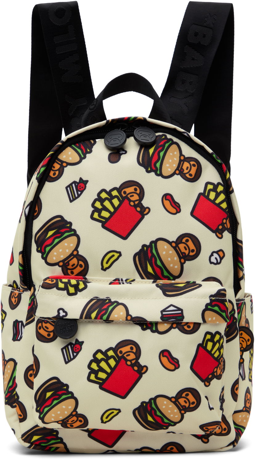 Rygsæk BAPE BAPE Fast Food Mini Backpack Beige | 0MXBGW4279XXO