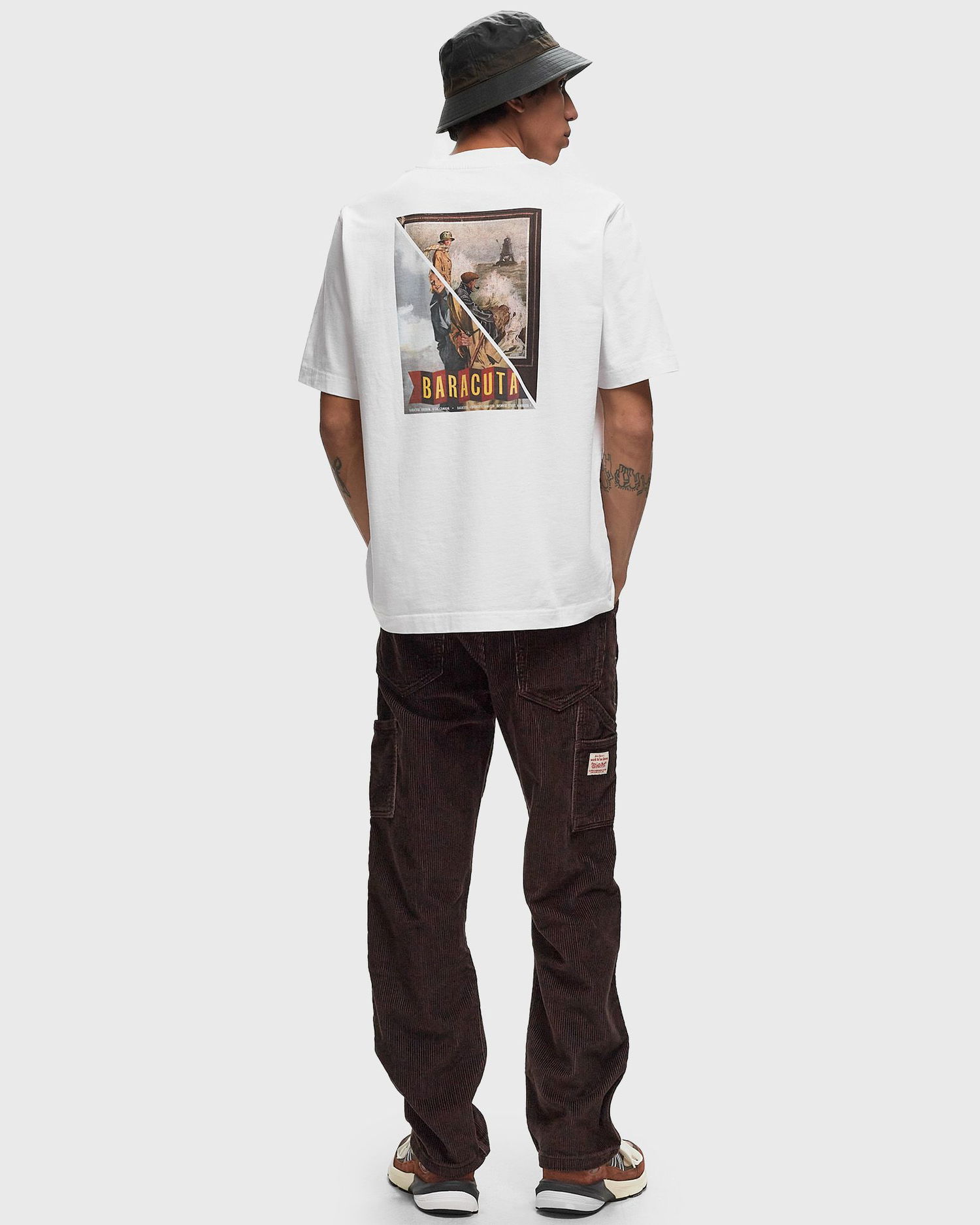 T-shirt Barbour Archive Print T-Shirt Hvid | MTS1363WH11, 1