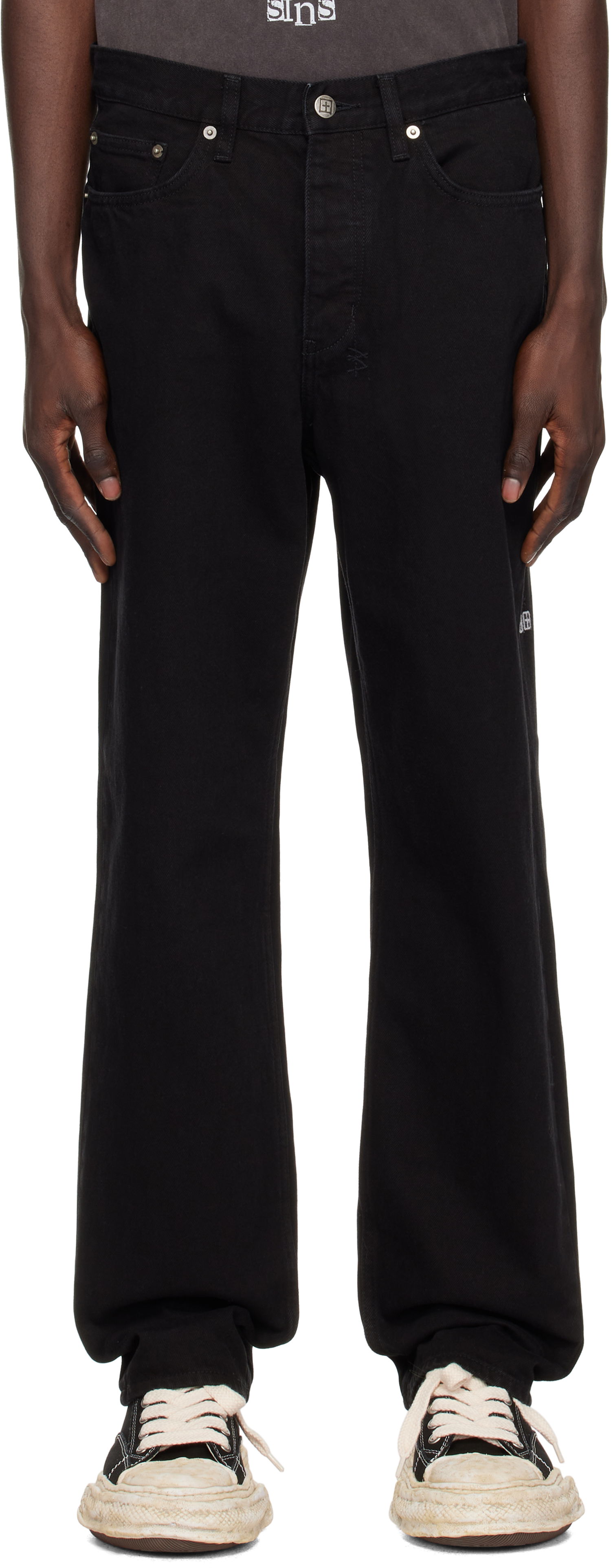 Jeans Ksubi Anti K Blackout Jeans Sort | MFA22DJ076, 0