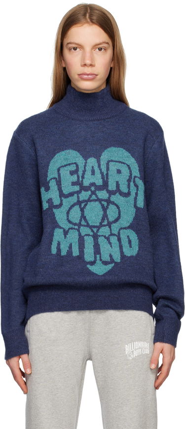 Sweater BILLIONAIRE BOYS CLUB Billionaire Boys Club Heart and Mind Turtleneck Sweater Blå | B23142, 0