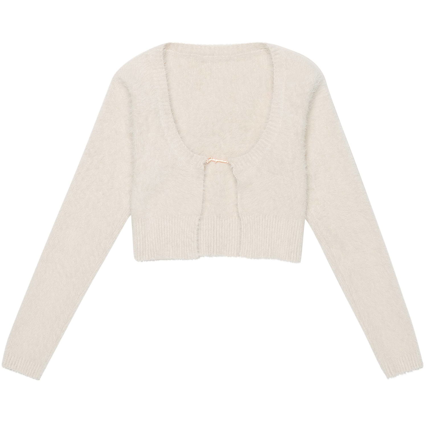 Sweater Jacquemus La Maille Neve Manches Cardigan Beige | 223KN010 2380 110, 1