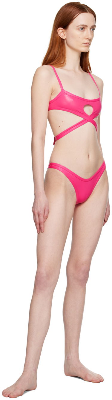 Badetøj The Attico Attico Cutout Bikini Lyserød | 233WBB67 PA36, 3
