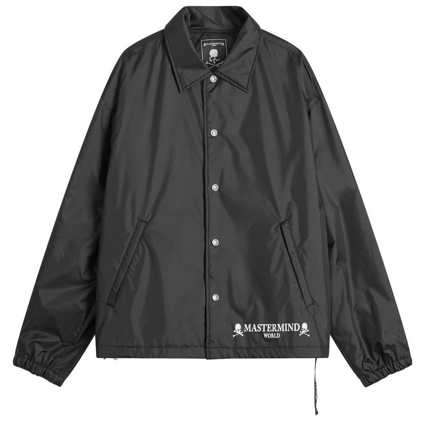Vindjakke Mastermind WORLD Mastermind World Coach Jacket, Size Medium Sort | MW25S14-BL008-500