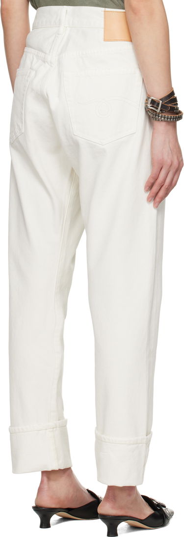 Jeans R13 R13 Cuffed Crossover Jeans Hvid | R13W2048-D314A, 2