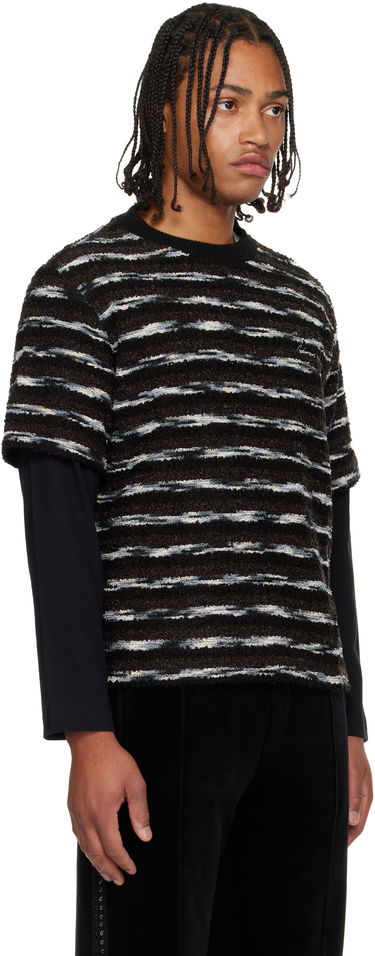 Sweater Andersson Bell Textured Striped Short-Sleeve Layered Sweater Flerfarvet | atb1373u, 4