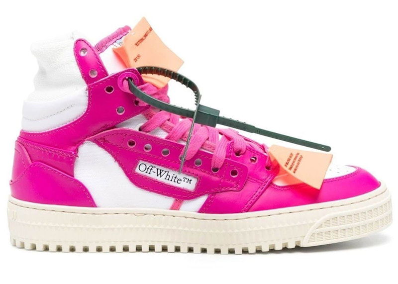 Sneakers og sko Off-White Off Court 3.0 Leather White Fuchsia W Lyserød | OWIA112S23LEA0010132