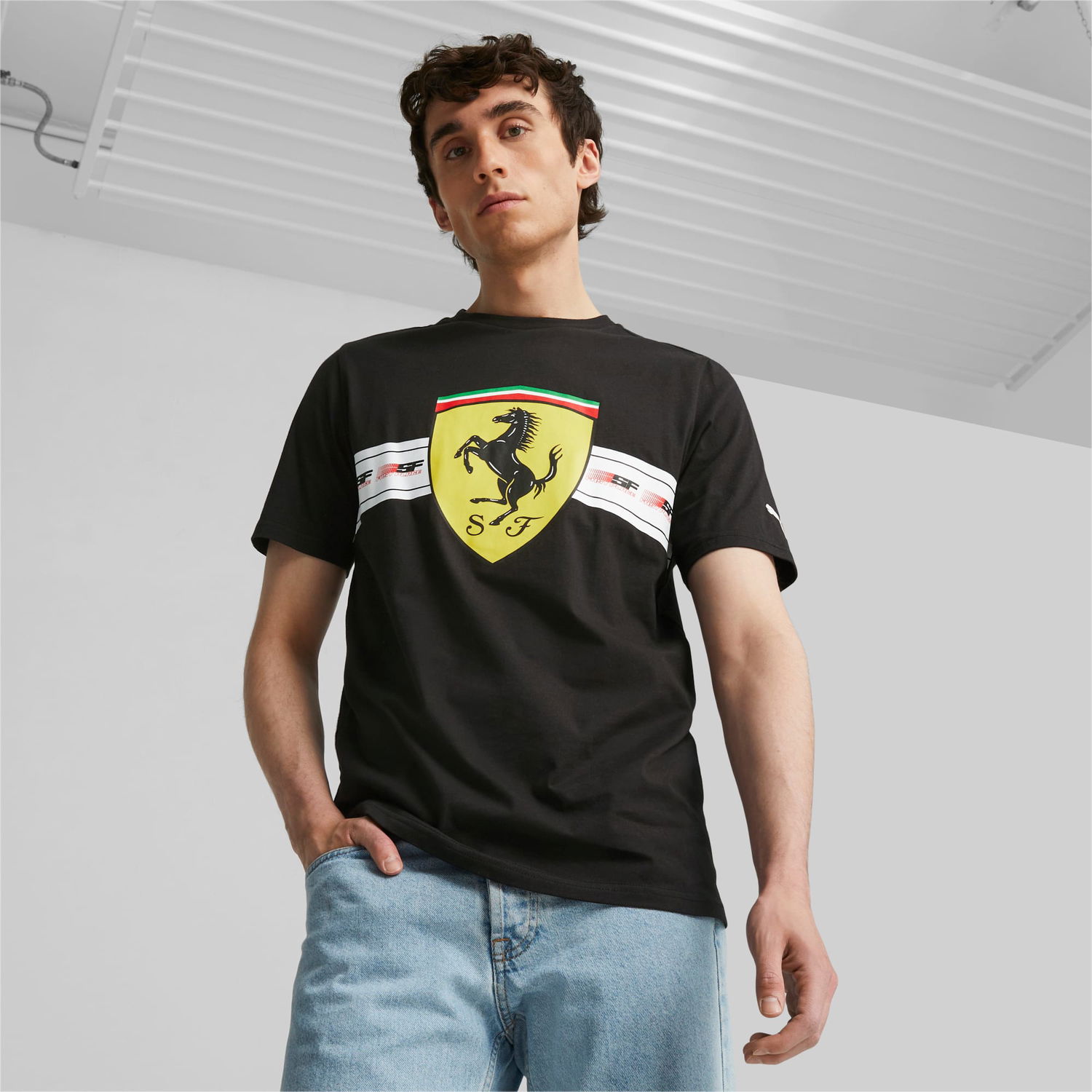 T-shirt Puma Scuderia Ferrari Motorsport T-Shirt Sort | 620953_01, 1