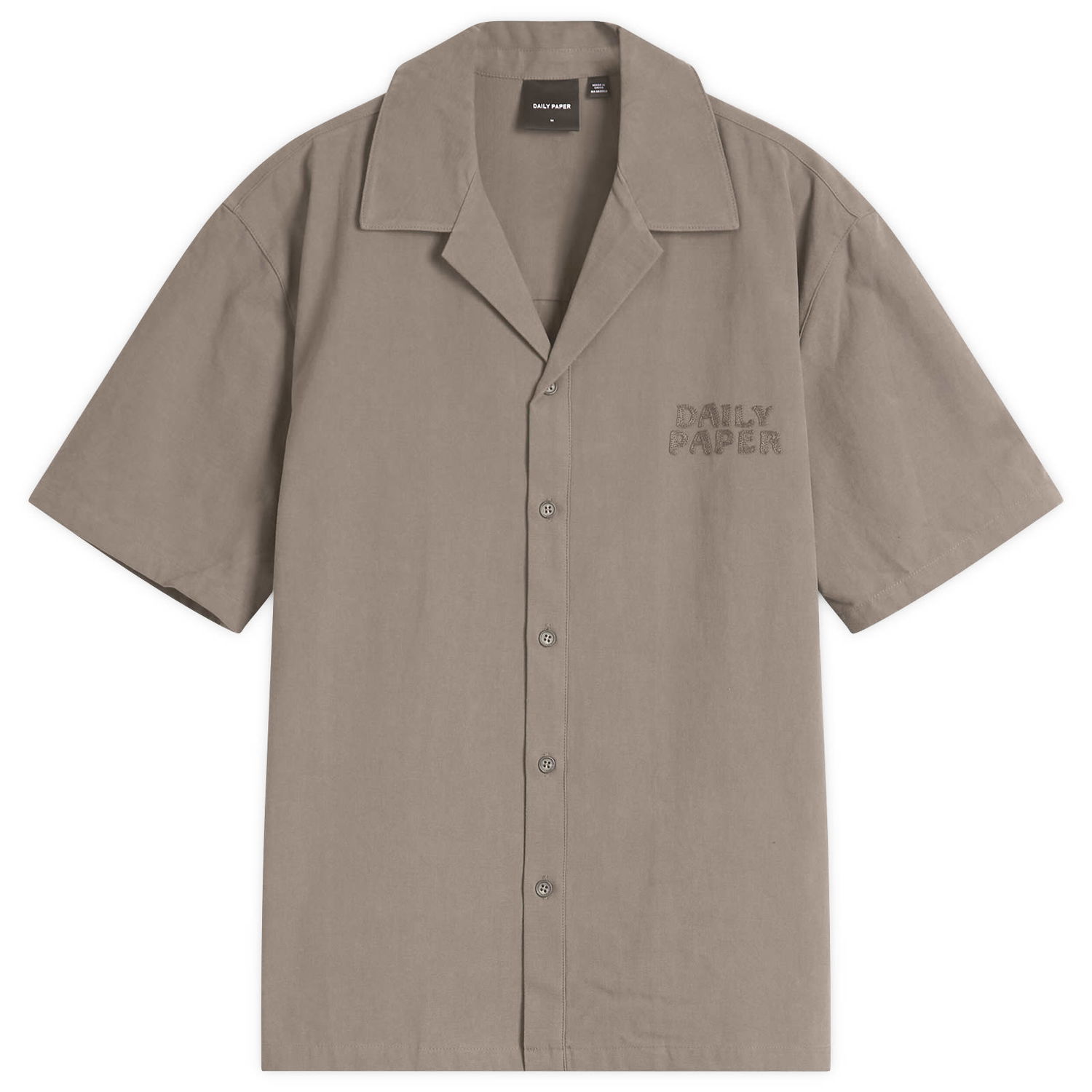 Skjorte DAILY PAPER Daily Paper Chain Stitch Vacation Shirt, Size Large Beige | 2511125, 1