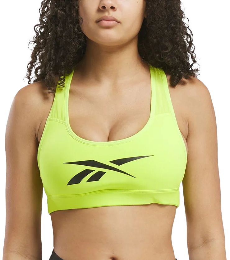 Bh Reebok Lux Vector Racer Sports Bra Gul | 100206195