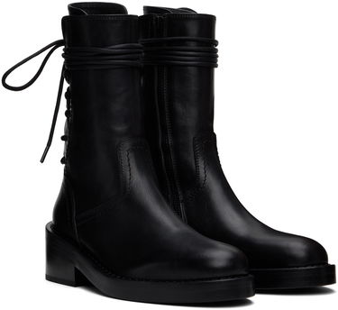 Tøj Ann Demeulemeester Ann Demeulemeester Henrica Leather Boots Sort | 2201-W-A02-380-099, 3