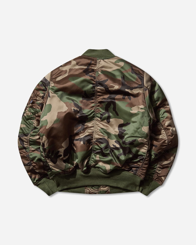 Bomberjakke Alpha Industries MA-1 Base Flight Bomber Jacket Grøn | 756111C 408