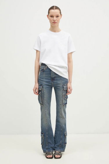 Jeans Fiorucci Multipocket Flared High Waist Jeans Blå | U01FMDJE083DN01DN02, 4