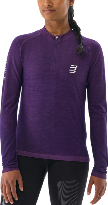 T-shirt Compressport Trail Long Sleeve Running T-Shirt Lilla | atsw4893071l, 0