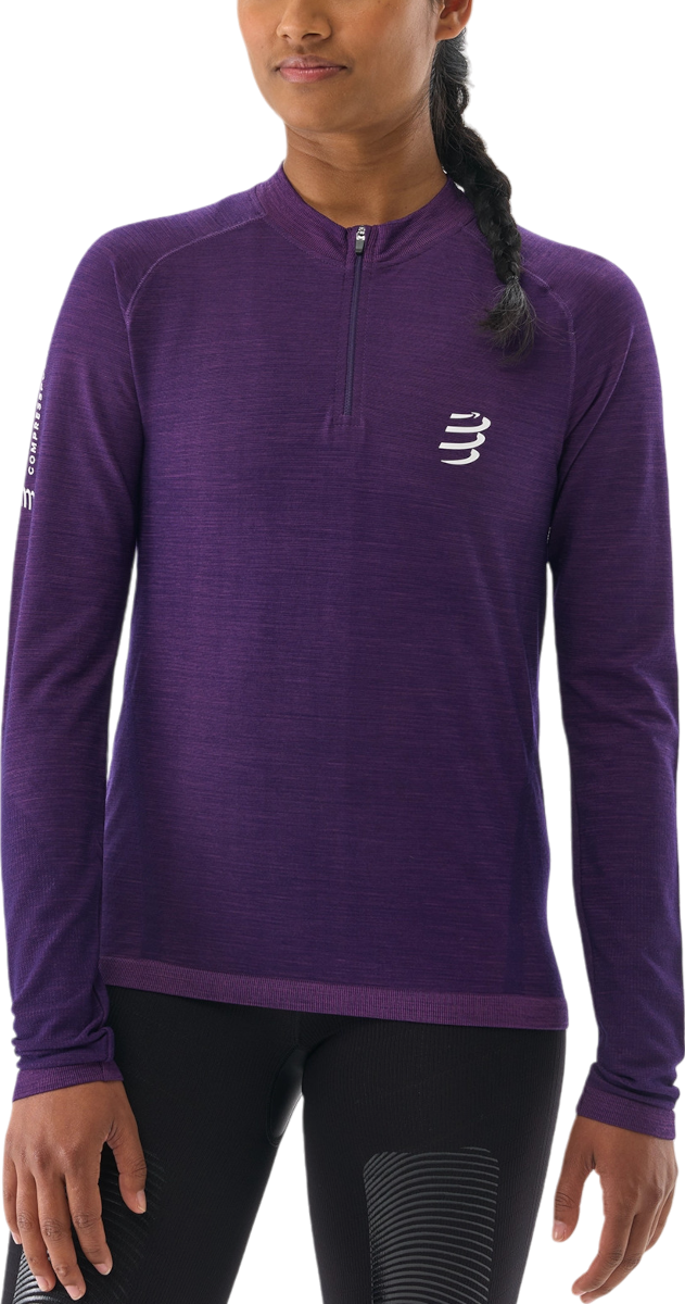 T-shirt Compressport Trail Long Sleeve Running T-Shirt Lilla | atsw4893071l