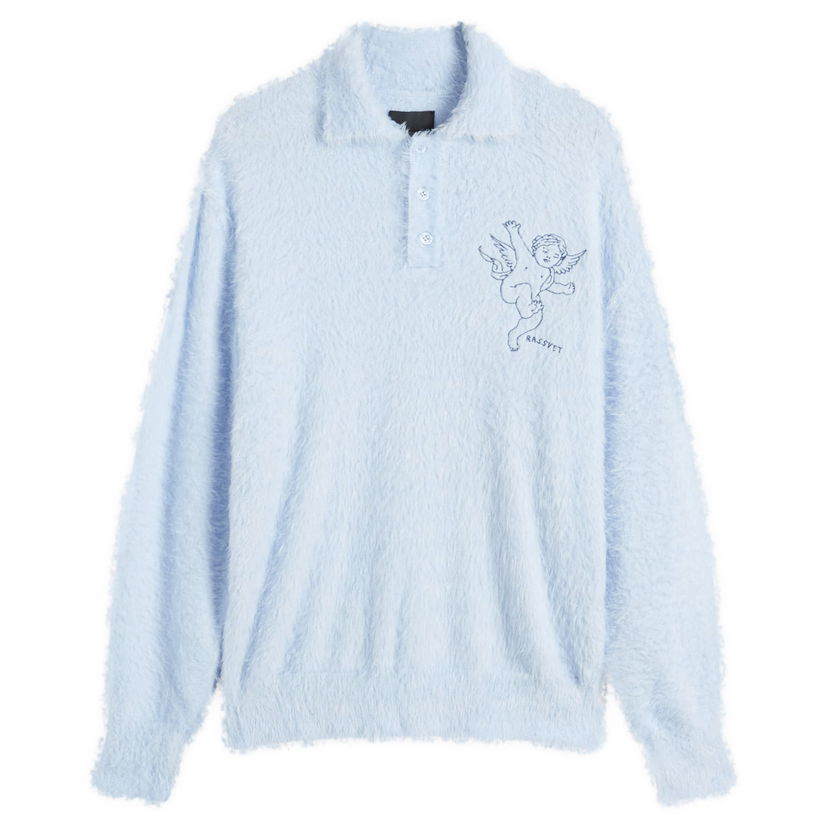 Sweater PACCBET Angel Mohair Polo Knit Blå | PACC15N003-BLU