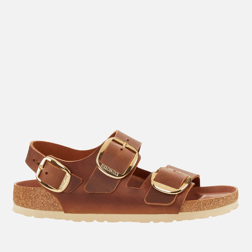 Sneakers og sko Birkenstock Milano Buckle Oiled Leather Sandals Brun | 1024067