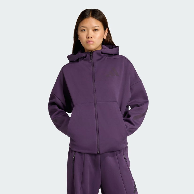 Sweatshirt adidas Performance Z.N.E. Full-Zip Hoodie Lilla | KC4569