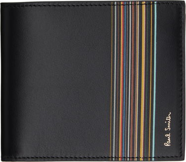 Tegnebog Paul Smith Paul Smith Signature Stripe Billfold and Coin Wallet Sort | M1A-4833-LFISIG, 0