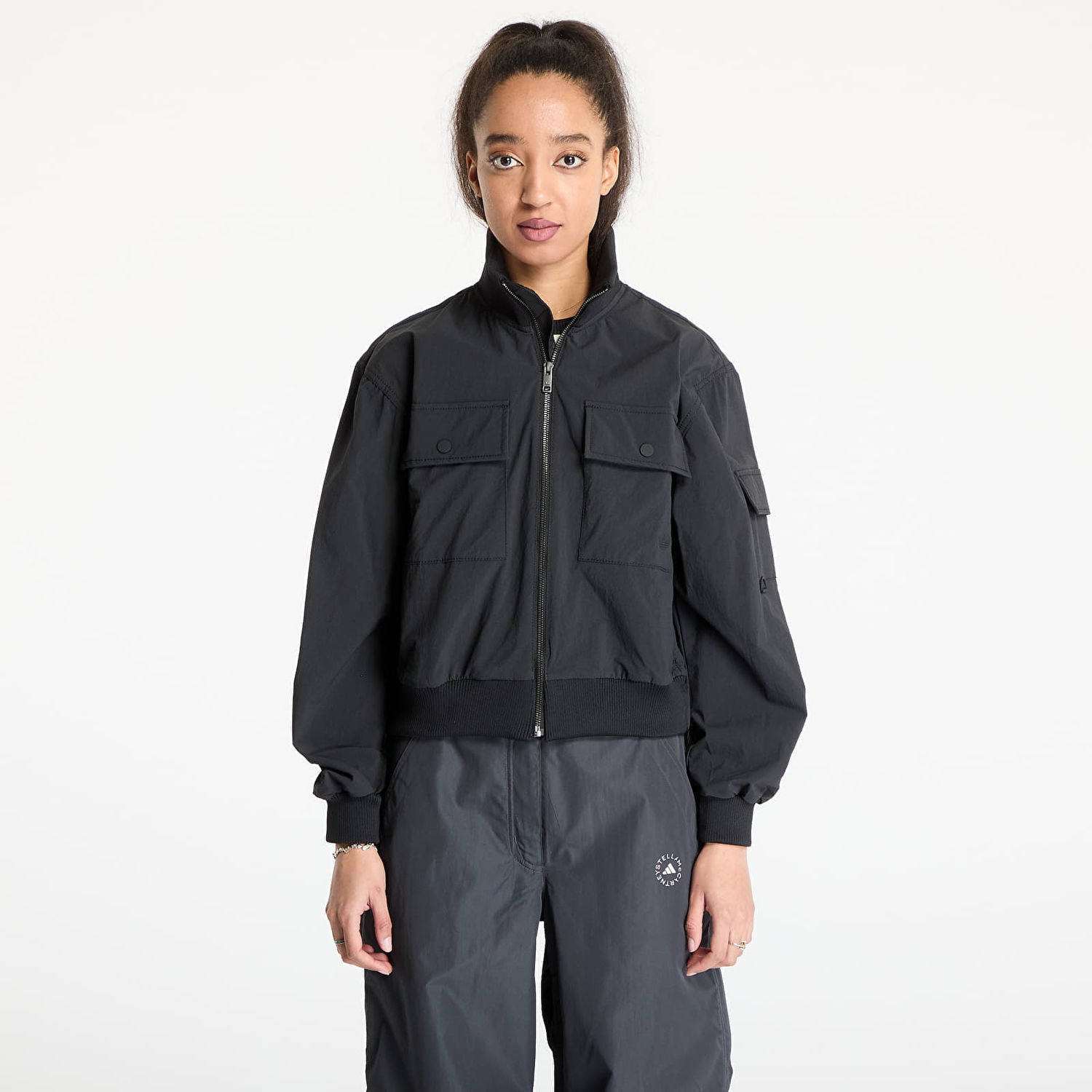 Bomberjakke adidas Originals Premium Essentials Woven Jacket Sort | JD4792, 0