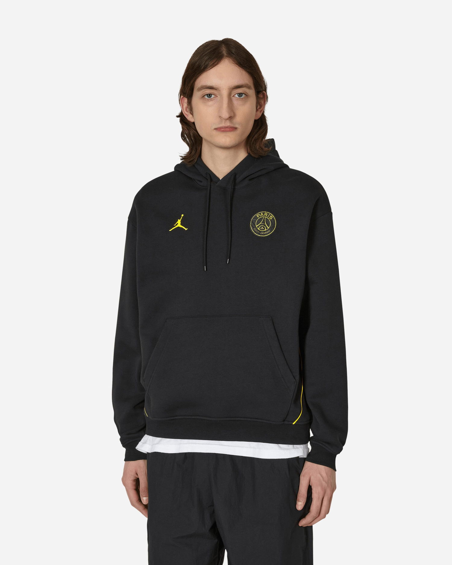 Sweatshirt Jordan Paris Saint-Germain Fleece Hooded Sweatshirt Sort | DV0611-010, 0