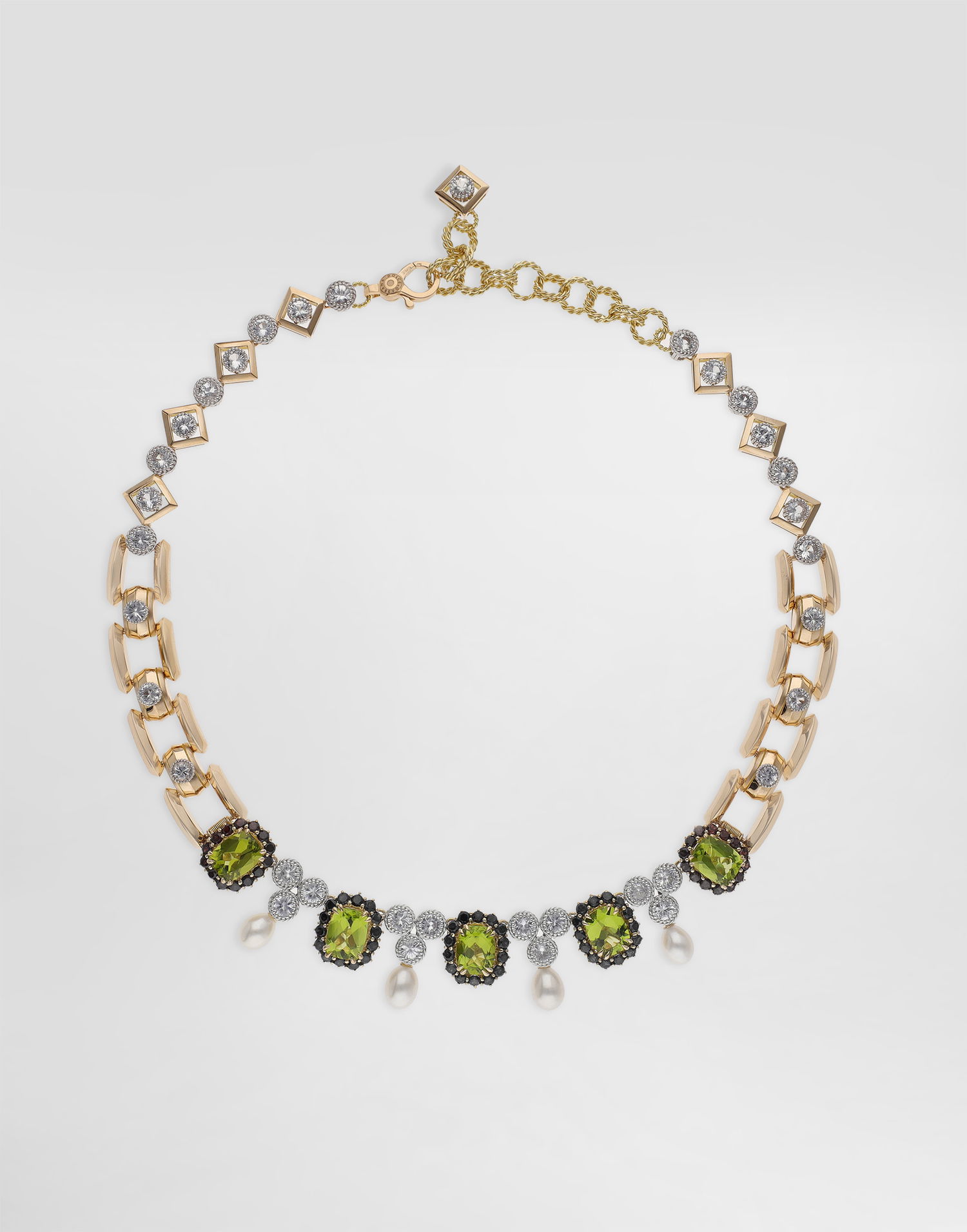 Halskæde Dolce & Gabbana Peridot Pearl Embellished Necklace Onesize Flerfarvet | WNSA7GWPER187583, 0