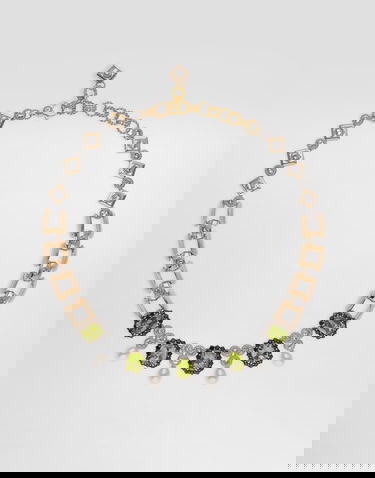 Halskæde Dolce & Gabbana Peridot Pearl Embellished Necklace Onesize Flerfarvet | WNSA7GWPER187583, 0
