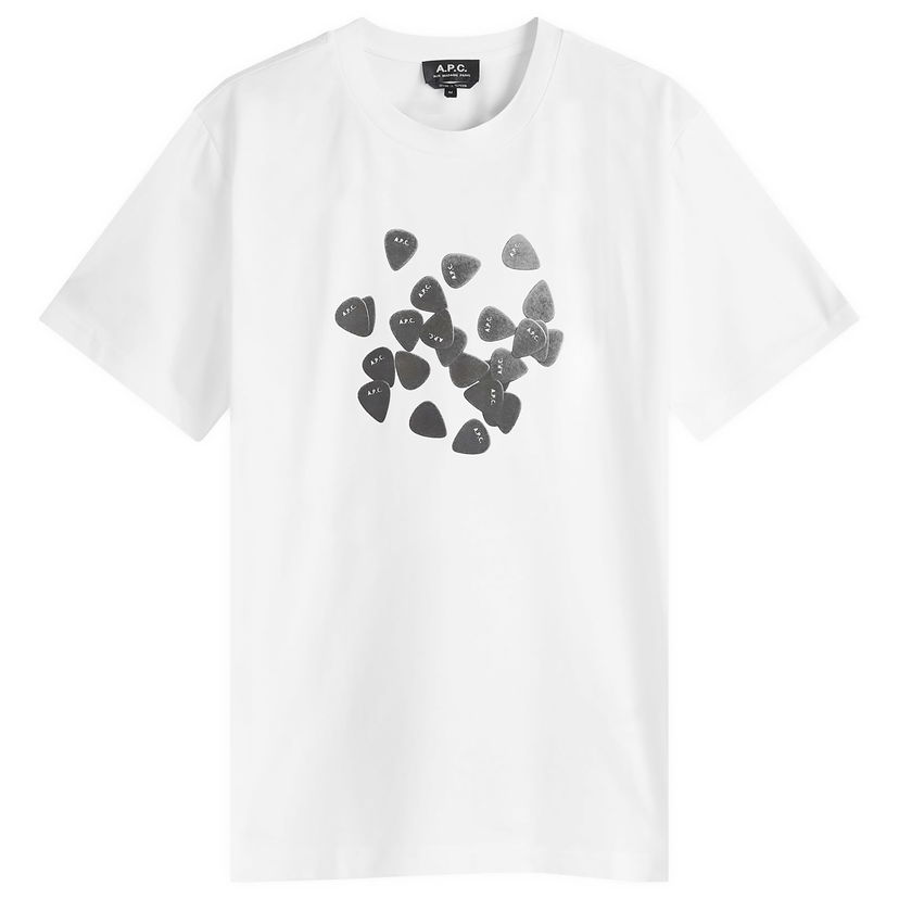 T-shirt A.P.C. Graphic T-Shirt With Print Hvid | COBQX-M26483-AAB