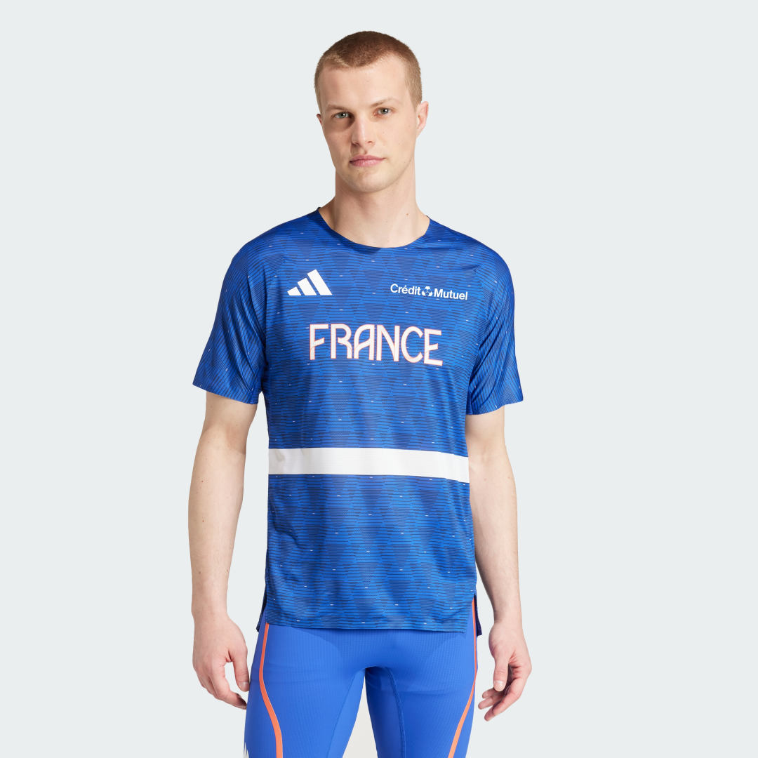 T-shirt adidas Performance Team France Adizero Blå | IT4006, 0