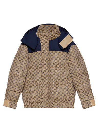 Jakke Gucci GG Canvas Goose Down Jacket Beige | 715535 Z8A52 9120