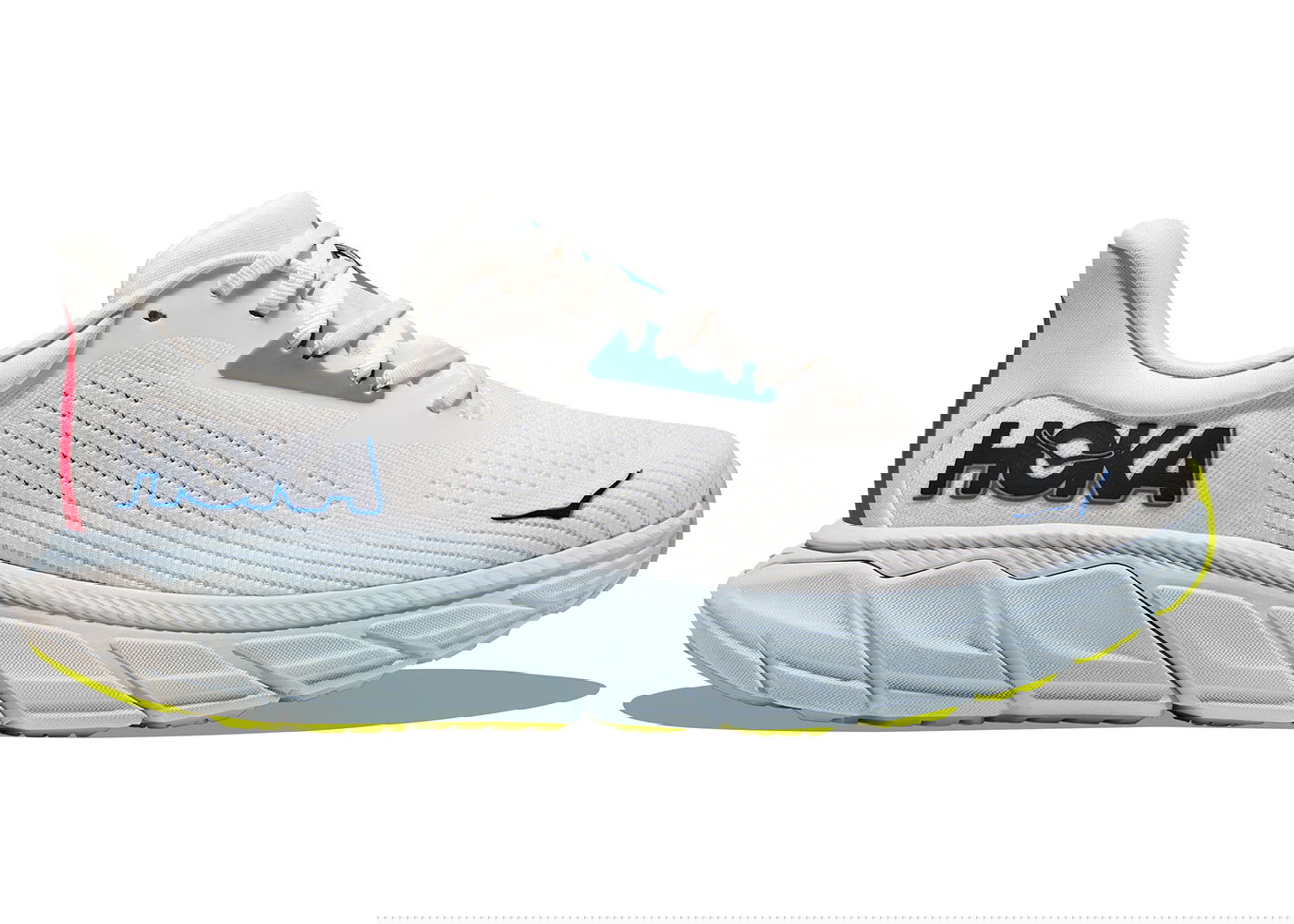 Sneakers og sko Hoka One One Arahi 7 Blanc De Blanc Virtual Blue Grå | 1147850-BVR, 0