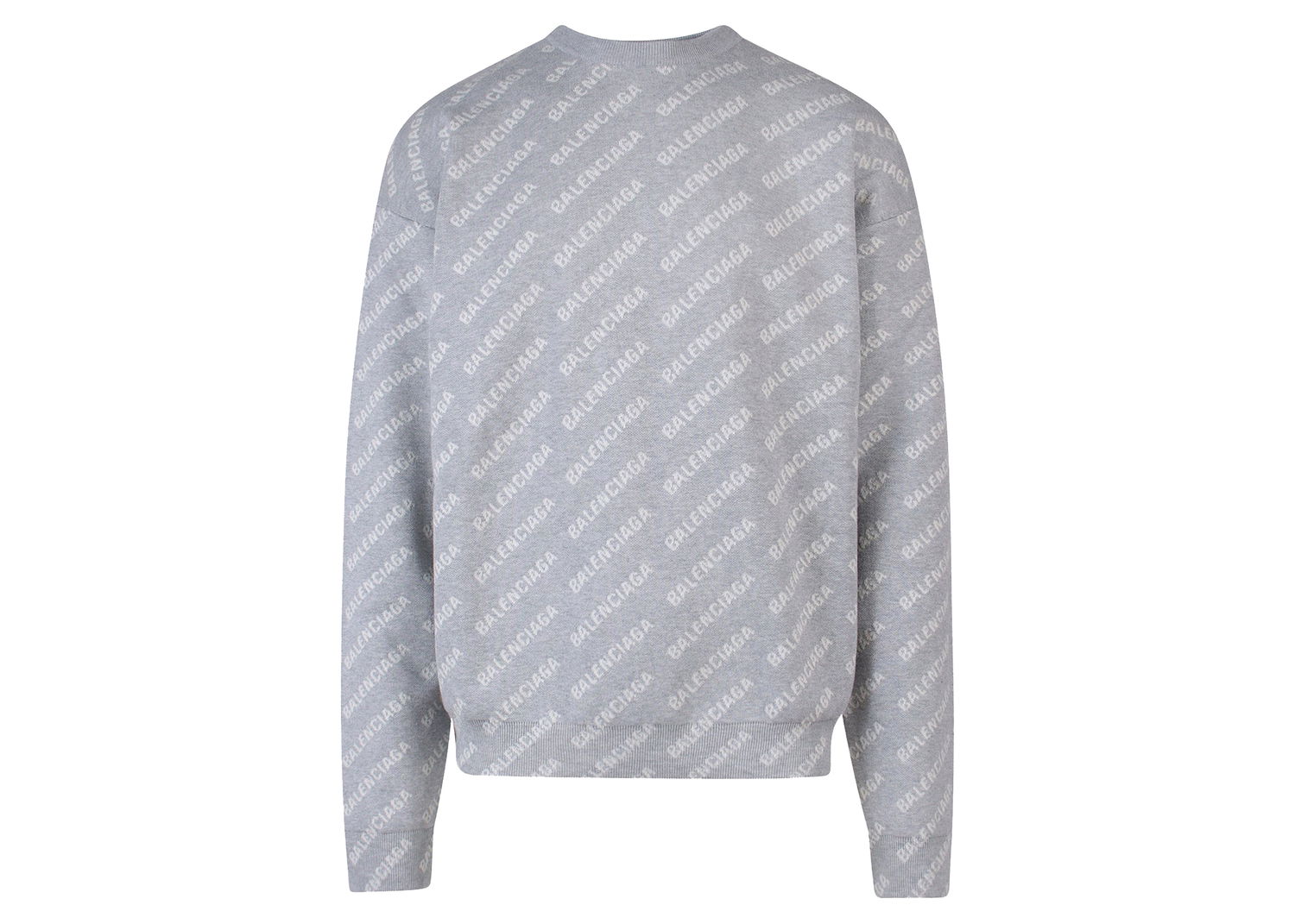 Sweater Balenciaga All-Over Logo Knitwear Grå | 702952T3233#1461, 0