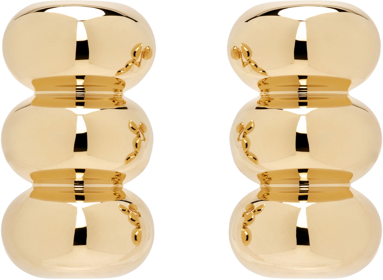 Øreringe Alaïa ALAÏA Gold-Tone Bumper Earrings Gul | AA2B179LA006, 0
